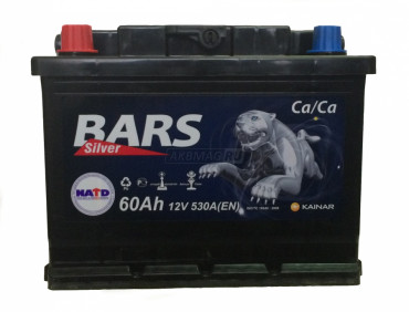 Барс 6СТ - 60 АПЗ SILVER  