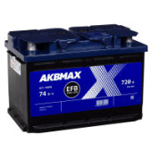 Аккумулятор AKBMAX EFB 74L 74Ач 720А прям. пол. Аккумулятор AKBMAX EFB 74L 74Ач 720А прям. пол.