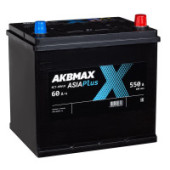 Аккумулятор AKBMAX Asia PLUS 60R 60Ач 550А обр. пол. Аккумулятор AKBMAX Asia PLUS 60R 60Ач 550А обр. пол.
